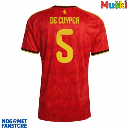 Belgija Maxim De Cuyper #5 Domaci Dres SP 2026 Kratak Rukav